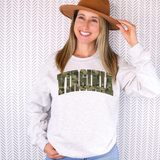 Virginia Camo Varsity Curved DTF Print
