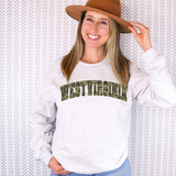 West Virginia Camo Varsity Curved DTF Print