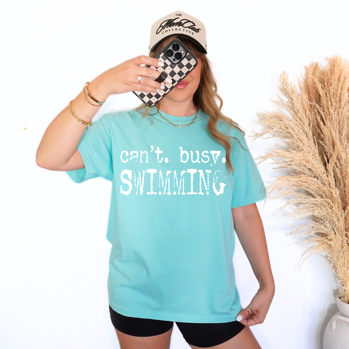 Can't Busy Track Mystery Swimming DTF Print