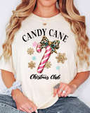 Candy Cane Christmas Club DTF Print