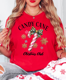 Candy Cane Christmas Club DTF Print