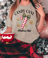 Candy Cane Christmas Club DTF Print