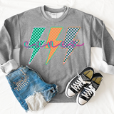 Canes Neon Bolt Trio DTF Print