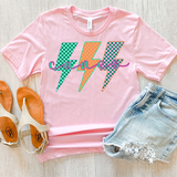 Canes Neon Bolt Trio DTF Print