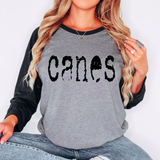 Canes Mystery Black DTF Print