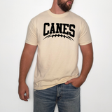 Canes Football Arched DTF Print