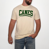 Canes Football Arched DTF Print