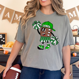 Canes Football Girl DTF Print
