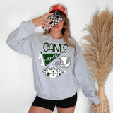 Canes Football Retrocollage DTF Print