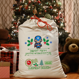 Personalized Super Hero Santa Sack DTF Print