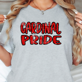 Grunge Cardinal Pride DTF Print