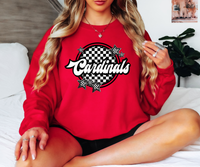 Cardinals Checker Mascot DTF Print