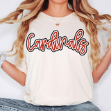 Cardinals Outline DTF Print