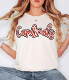 Cardinals Outline DTF Print