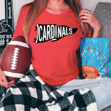 Cardinals Watercolor Pennant DTF Print