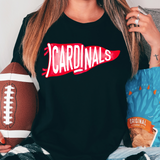 Cardinals Watercolor Pennant DTF Print