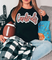 Cardinals Polka Dot DTF Print