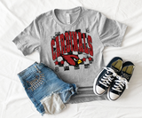 Cardinals Checker Star Grunge DTF Print