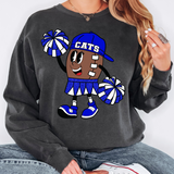 Cats Football Girl DTF Print