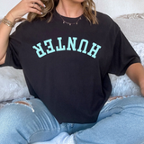 Hunter Upside Down Arch Varsity Team DTF Print