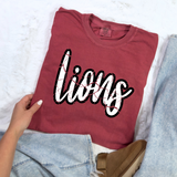Lions Crackle Cursive DTF Print