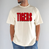 Tigers Unisex Shadow Team Black and White DTF Print