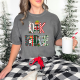 Oakridge Christmas Doodle DTF Print