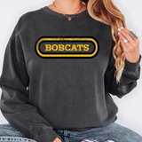 Bobcats Retro Team Oval DTF Print