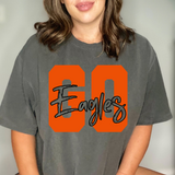 Varsity Go Eagles Transparent Team DTF Print