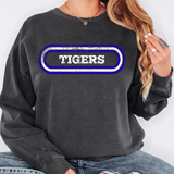 Tigers Retro Team Oval DTF Print