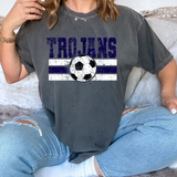 Tojans Soccer Grunge DTF Print