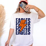 Eagles Basketball Bolt DTF Print