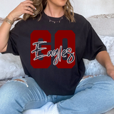 Varsity Go Eagles Transparent Team DTF Print