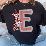 Eagles Ruffle Seersucker Teams DTF Print