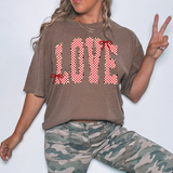 Love Checker Leopard Coquette DTF Print