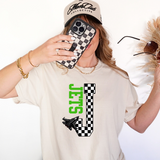 Jets Checker Varsity Mascot DTF Print