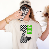Zion Checker Varsity Mascot DTF Print