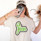 Zion Transparent outline DTF Print