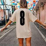 Custom Distressed Number DTF Print