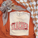 Teacher Checker Leopard Coquette DTF Print