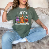 Happy Hallothanksmas Drinks DTF Print