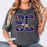 SC Falcons Basketball Collage Teams DTF Print