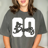 Varsity Go Bears Transparent Team DTF Print