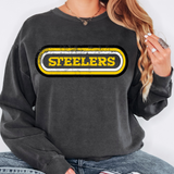 Steelers Retro Team Oval DTF Print