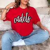 Cadets Crackle Cursive DTF Print