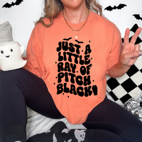 Just a little ray of Pitch Black DTF Print