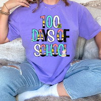 100 days of School School Days DTF Print