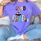 2nd Grade School Days DTF Print