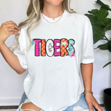 Tigers Doodle Mix DTF Print