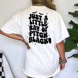 Just a little ray of Pitch Black DTF Print